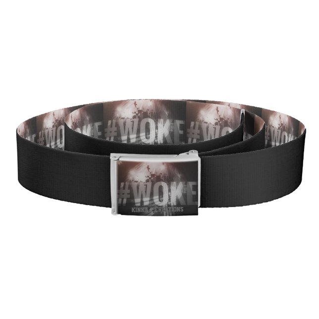 #WOKE (red, black, grey) Belt (Coil)