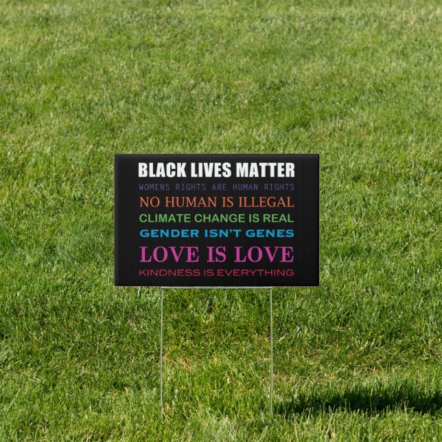 Woke sign that promotes trans rights. (Insitu)