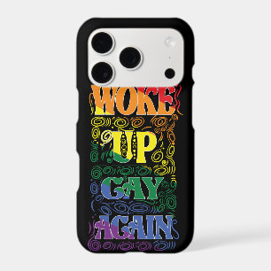 Woke Up Gay Again – Funny LGBTQ+ Pride Design iPhone 17 Pro Case