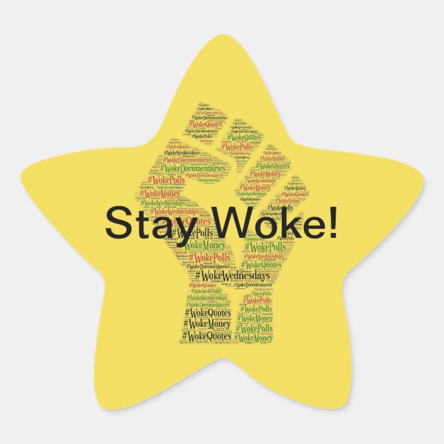#WokeWednesdays Star Sticker (Front)