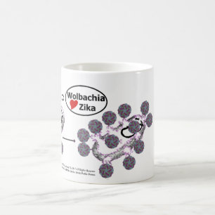 Wolbachia Loves Zika Mug by RoseWrites