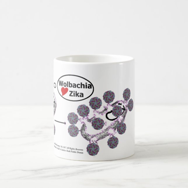 Wolbachia Loves Zika Mug by RoseWrites (Center)