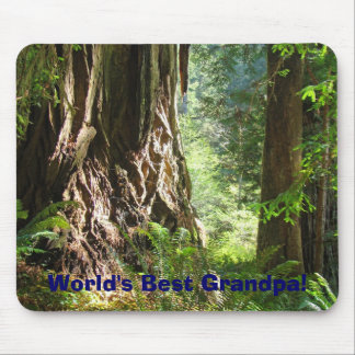 Wold's Best Grandpa! mouspads Redwood Trees Mouse Pad