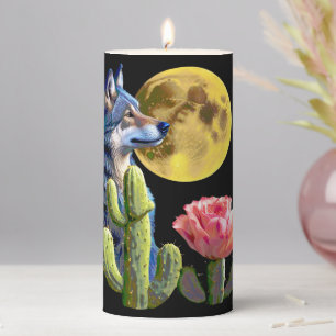 Wolf11: Pillar Candle
