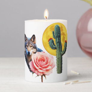 Wolf14: Pillar Candle