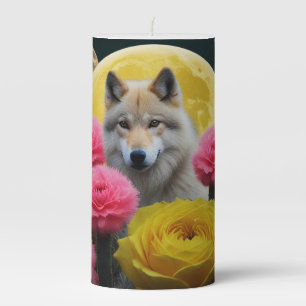Wolf15: Pillar Candle
