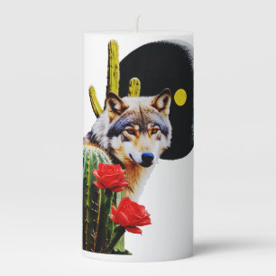 Wolf16: Pillar Candle