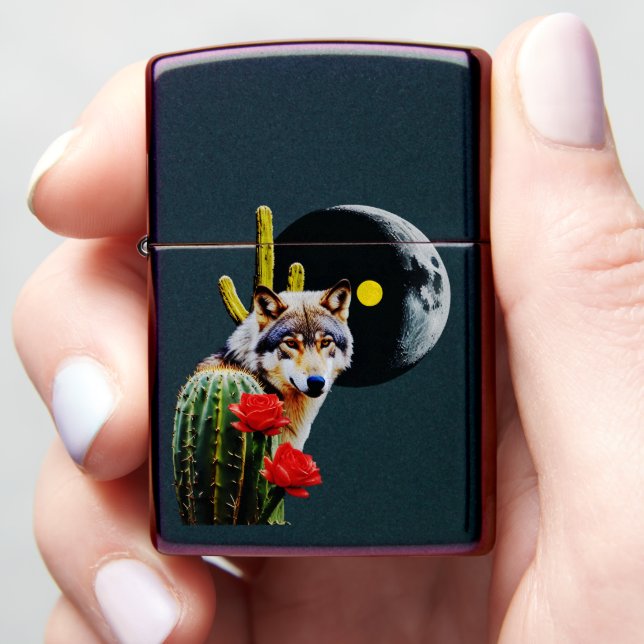 Wolf16: Zippo Lighter (In Hand)