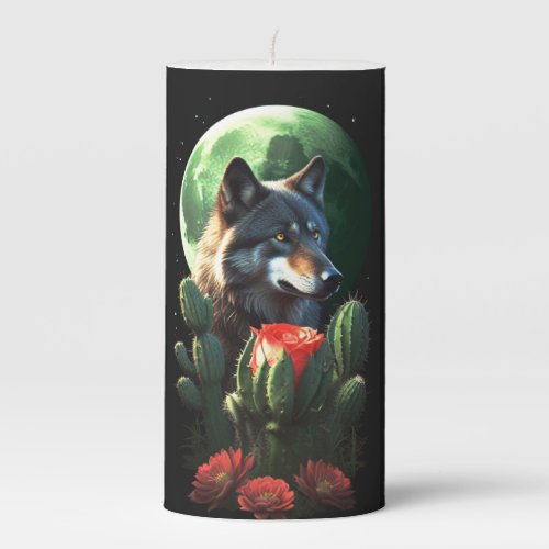 Wolf19 Pillar Candle
