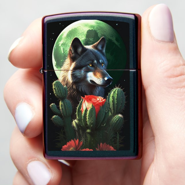 Wolf19: Zippo Lighter (In Hand)