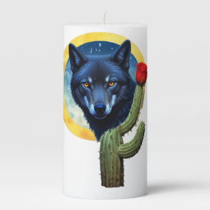 Wolf20: Pillar Candle