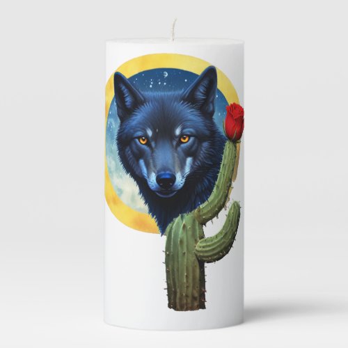Wolf20 Pillar Candle