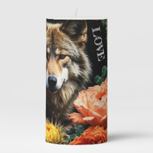 Wolf23: Pillar Candle