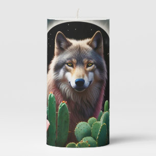 Wolf25: Pillar Candle