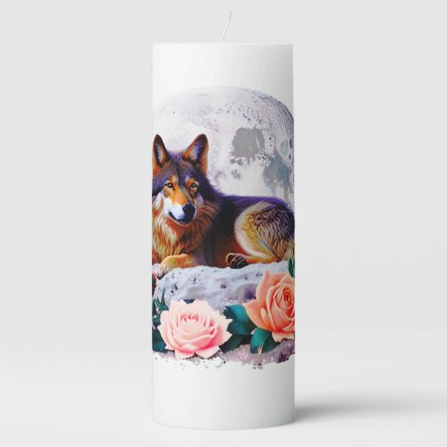 Wolf27 Pillar Candle