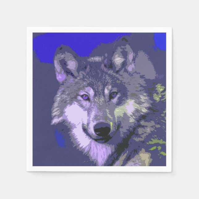 Wolf 039 paper napkins (Front)