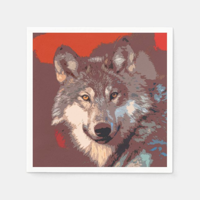 Wolf 043 napkins (Front)