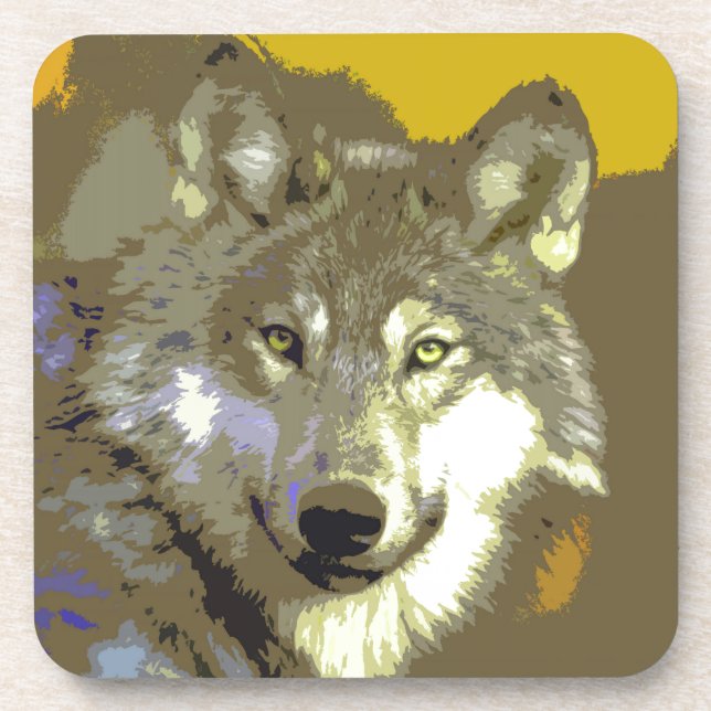Wolf 044 coaster (Front)