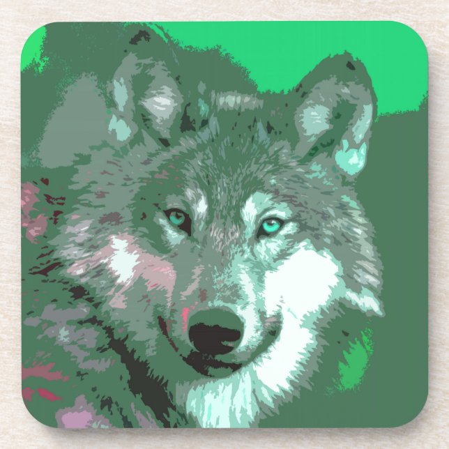 Wolf 048 drink coaster (Front)