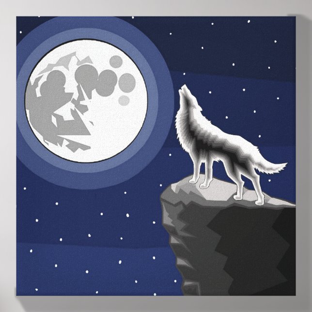 WOLF 1 CANVAS PHOTO TILE  (Front Set)