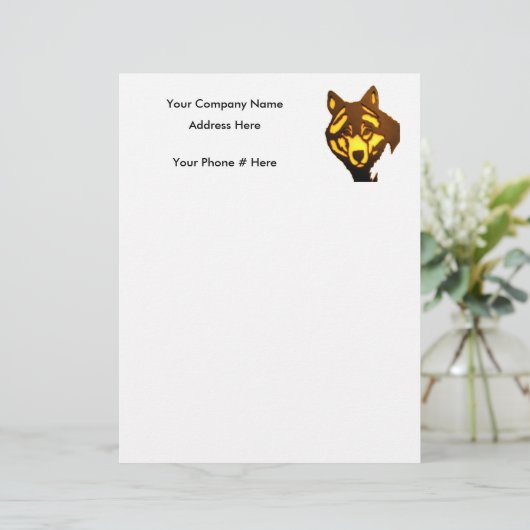 Wolf 1, Letterhead (Standing Front)