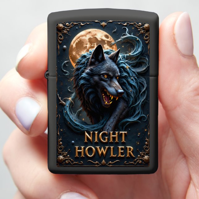 Wolf 4 zippo lighter (In Hand)