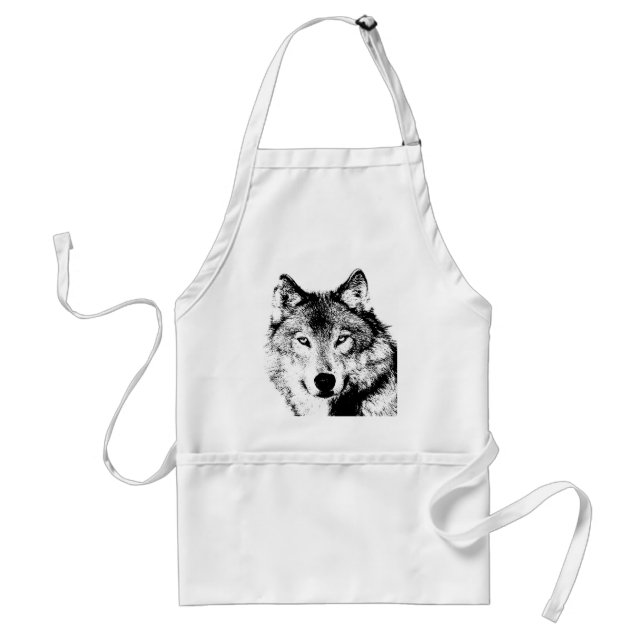 Wolf Adult Apron (Front)