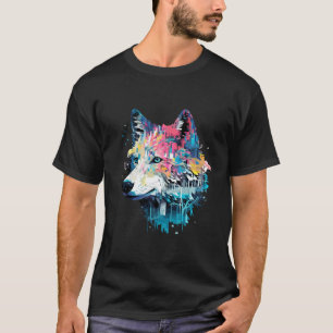 Wolf Alpha Animal World Predator Wild Nature Art T-Shirt