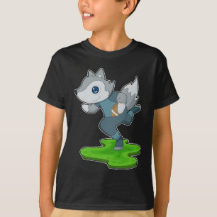 Wolf American Football Sports T-Shirt