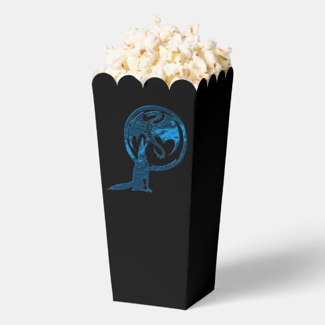 Wolf and Dragon Blue black popcorn boxes (Popped)