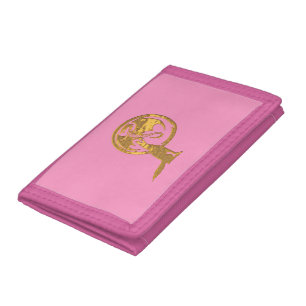 Wolf and Dragon gold pink wallet pink trim