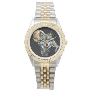 Wolf and Gold Moon Watch
