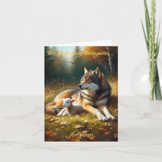 Wolf and Lamb: Feast of Tabernacles Card (Front)