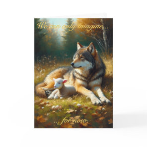 Wolf and Lamb: Feast of Tabernacles Card