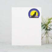 Wolf and Moon (Standing Front)