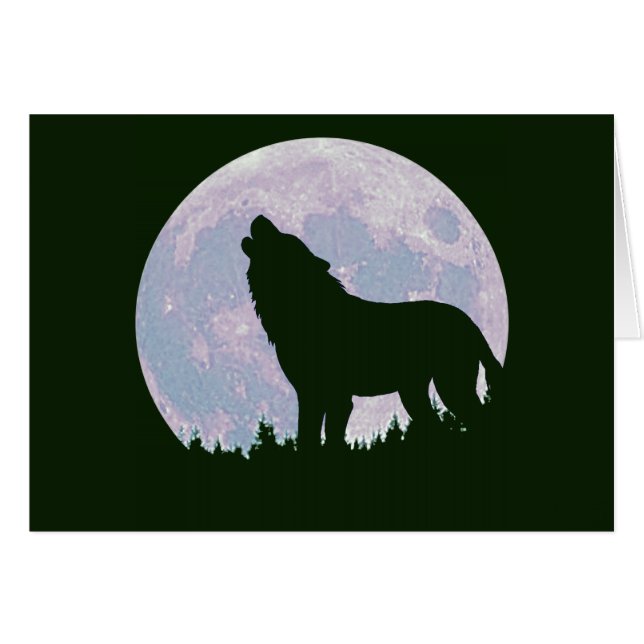 wolf and moon cards (Front Horizontal)