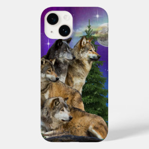 Wolf and Moon Case-Mate iPhone 14 Case