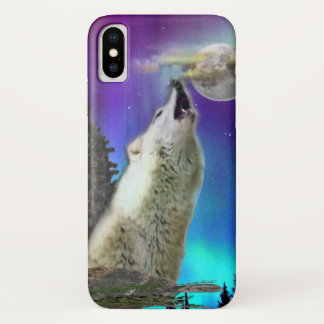 wolf and moon iPhone x case
