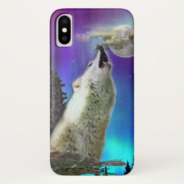 wolf and moon Case-Mate iPhone case (Back)