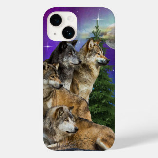 Wolf and Moon Case-Mate iPhone 14 Case