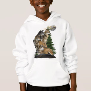 Wolf and Moon Hoodie