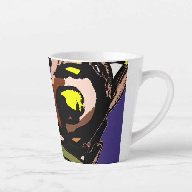 Wolf and Moon Latte Mug (Right)
