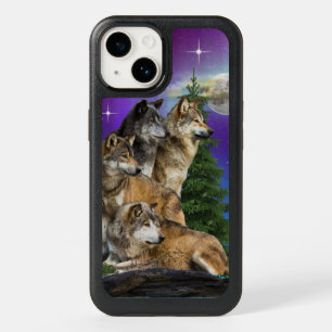Wolf and Moon OtterBox iPhone 14 Case