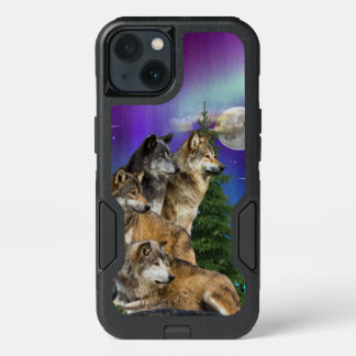Wolf and Moon iPhone 13 Case