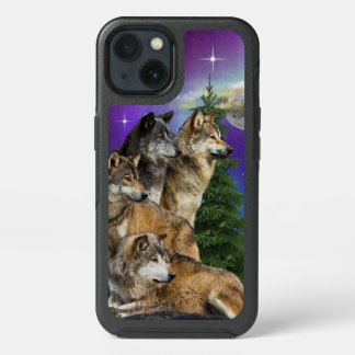 Wolf and Moon iPhone 13 Case