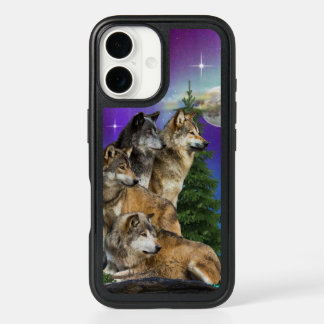 Wolf and Moon iPhone 16 Case