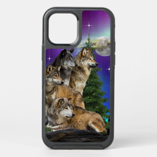 Wolf and Moon OtterBox Symmetry iPhone 12 Case