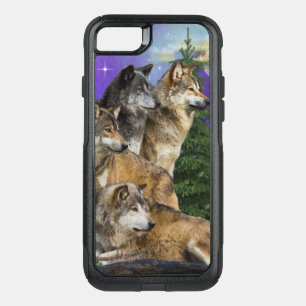 Wolf and Moon OtterBox Commuter iPhone SE/8/7 Case