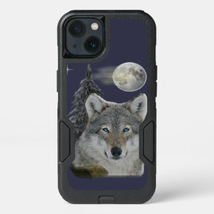 Wolf and Moon iPhone 13 Case