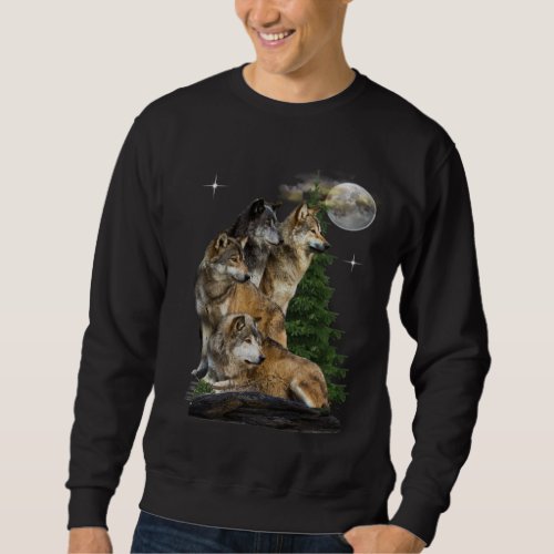 wolf and moon sweatshirt